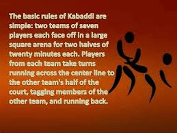 rules of kabaddi